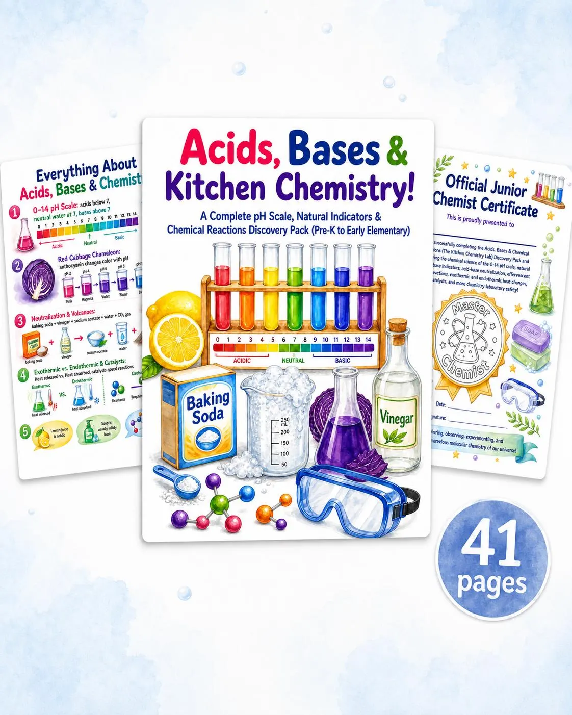 Kitchen Chemistry Printable for Kids