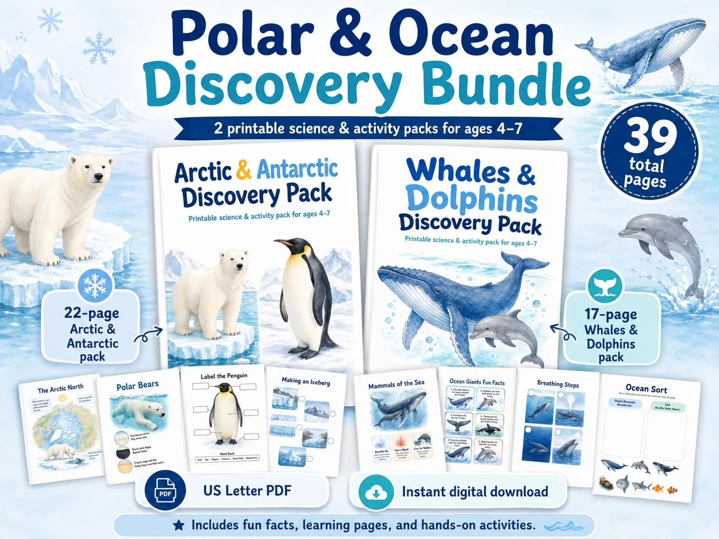 Polar & Ocean Discovery Bundle for Kids