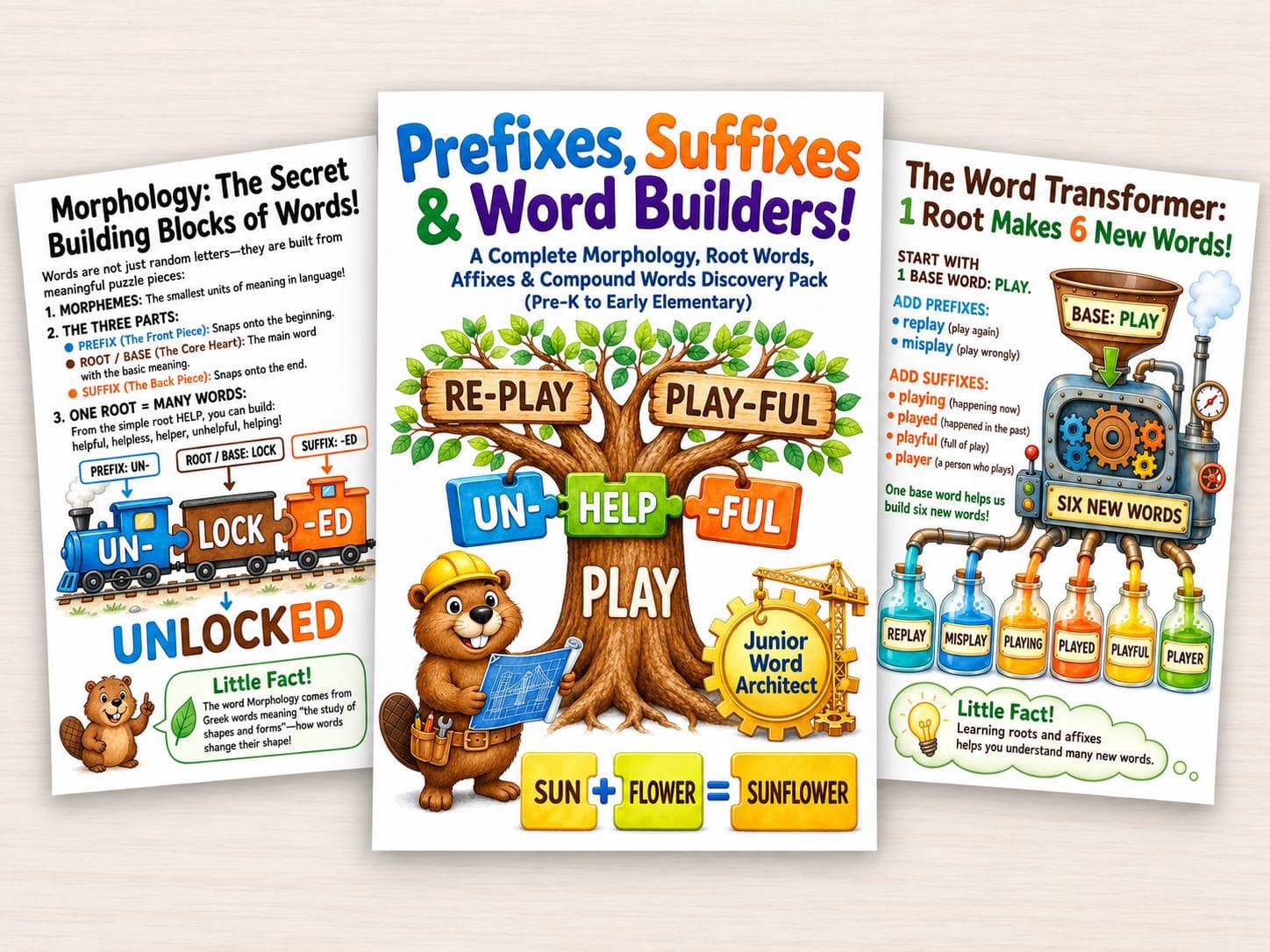 Prefixes, Suffixes & Word Builders
