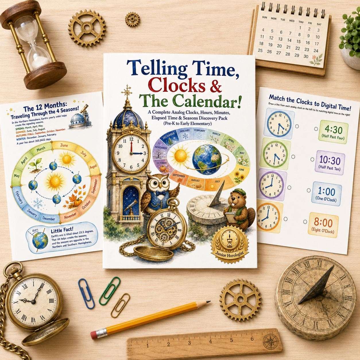Telling Time, Clocks & the Calendar