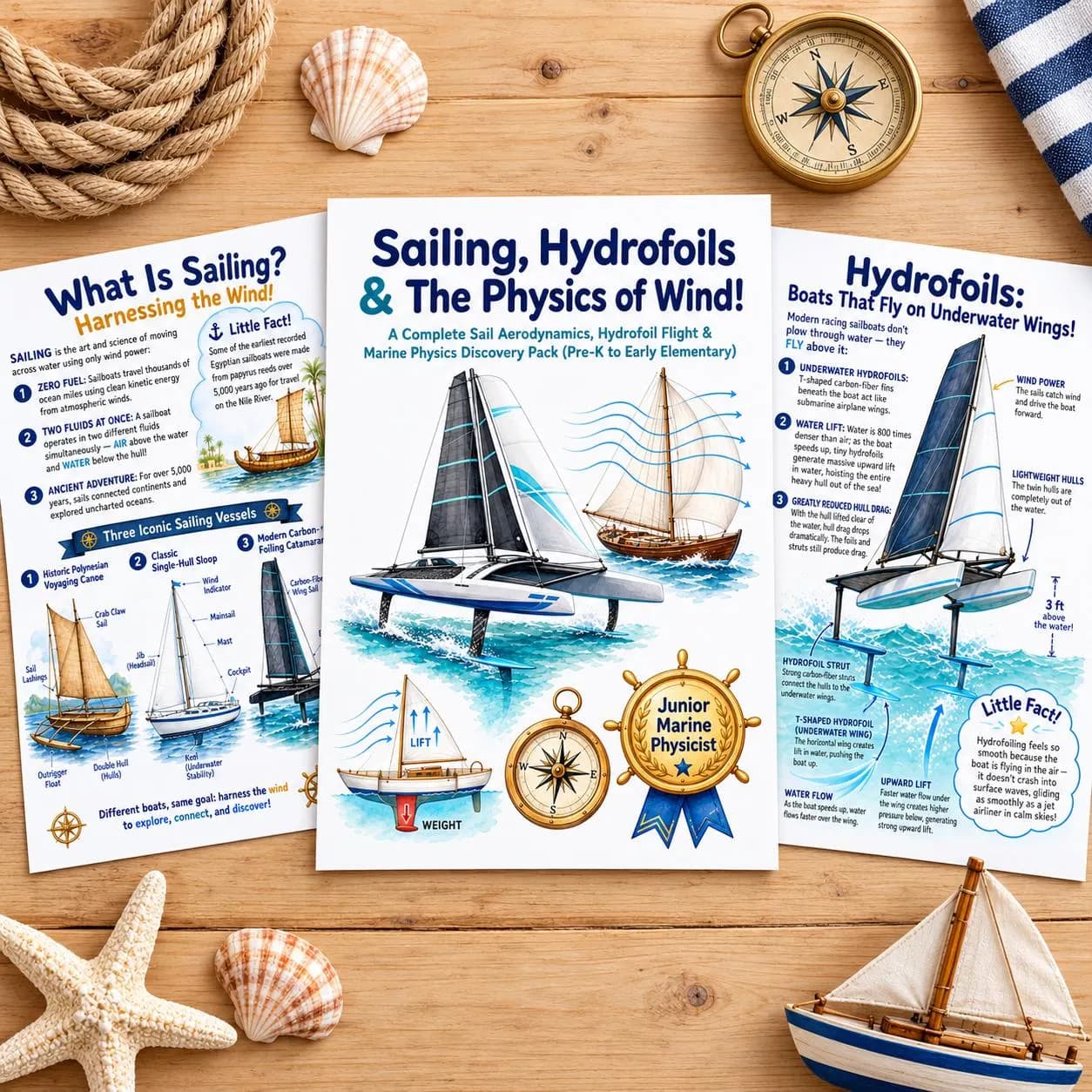 Sailing, Hydrofoils & the Physics of Wind