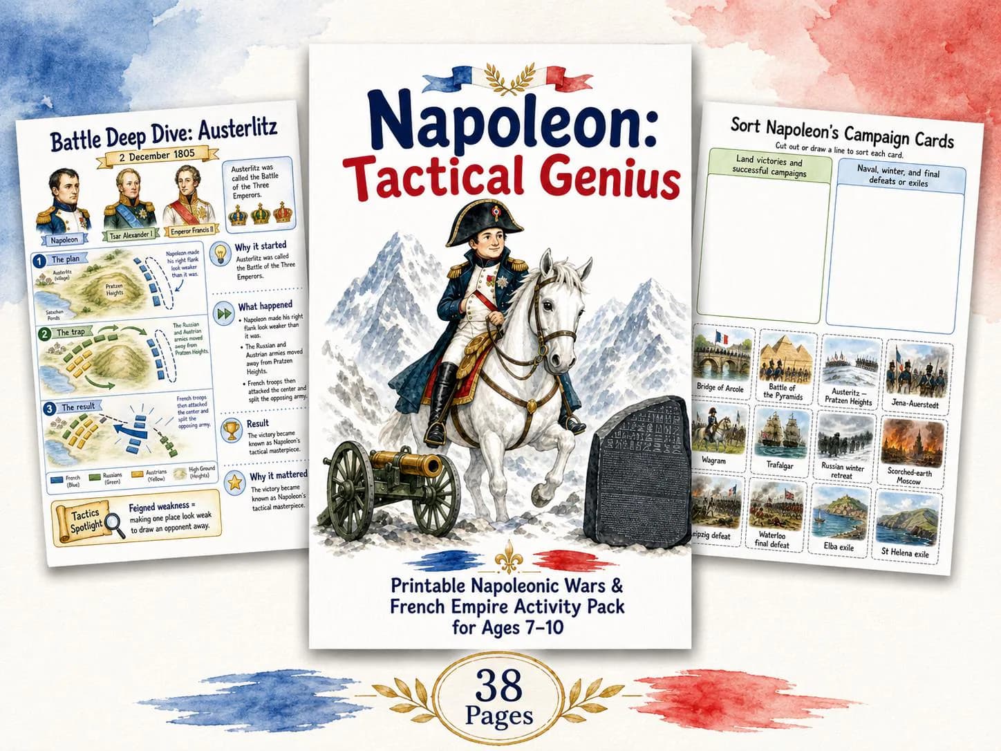 Napoleon Printable Activity Pack for Kids Ages 7–10
