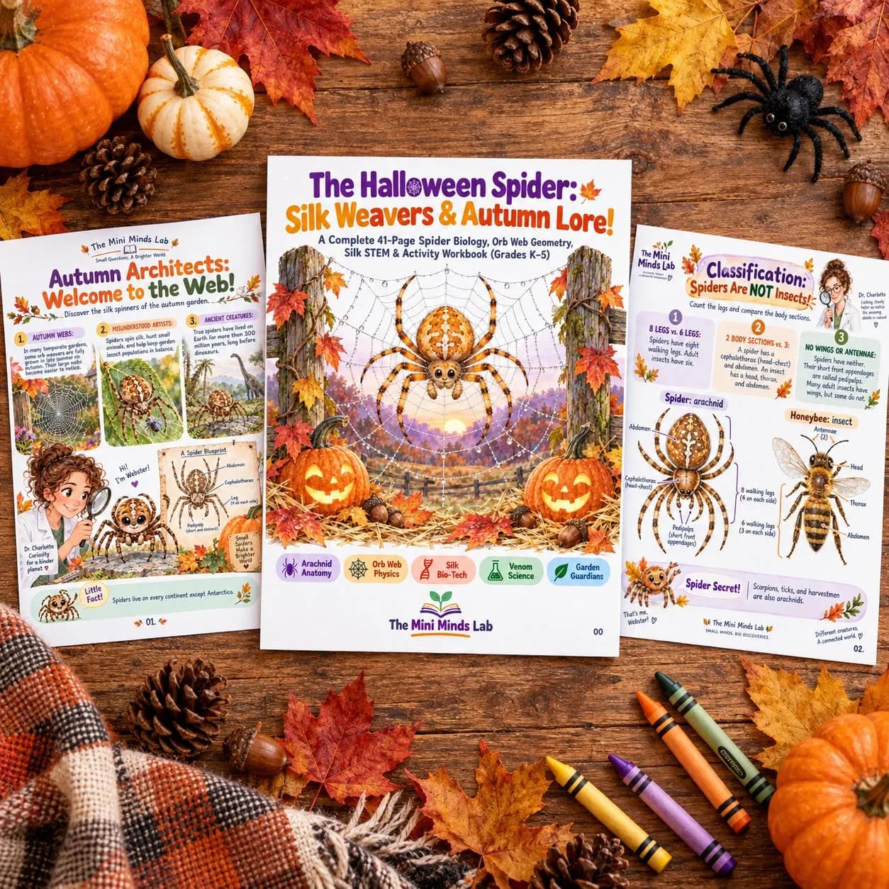 Halloween Spider Science Workbook