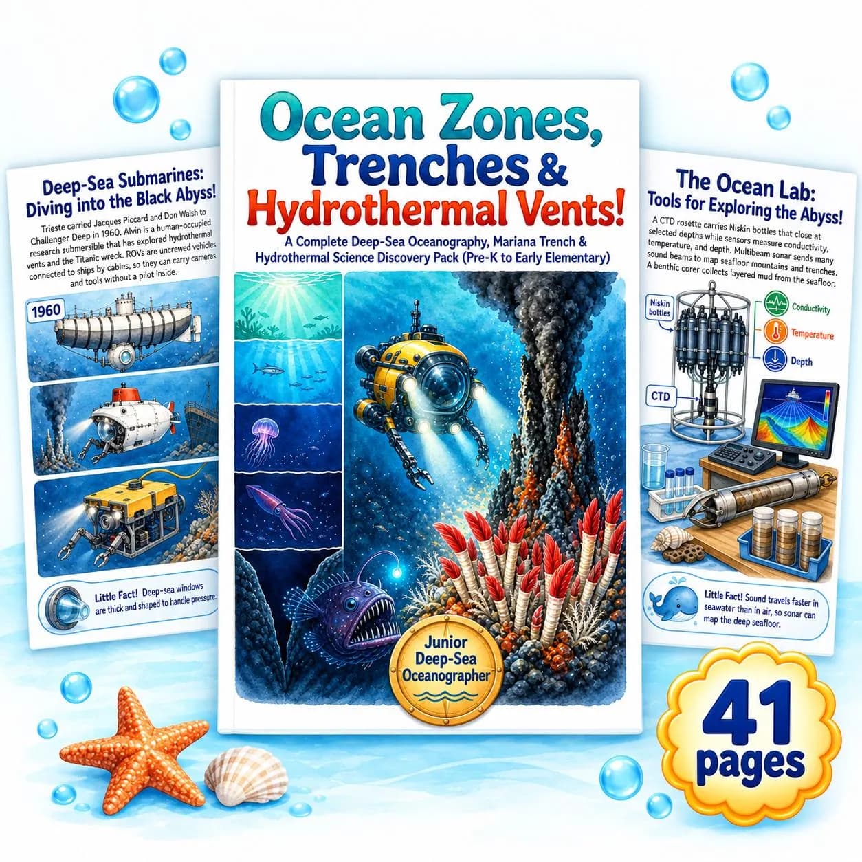 Ocean Zones, Trenches & Hydrothermal Vents