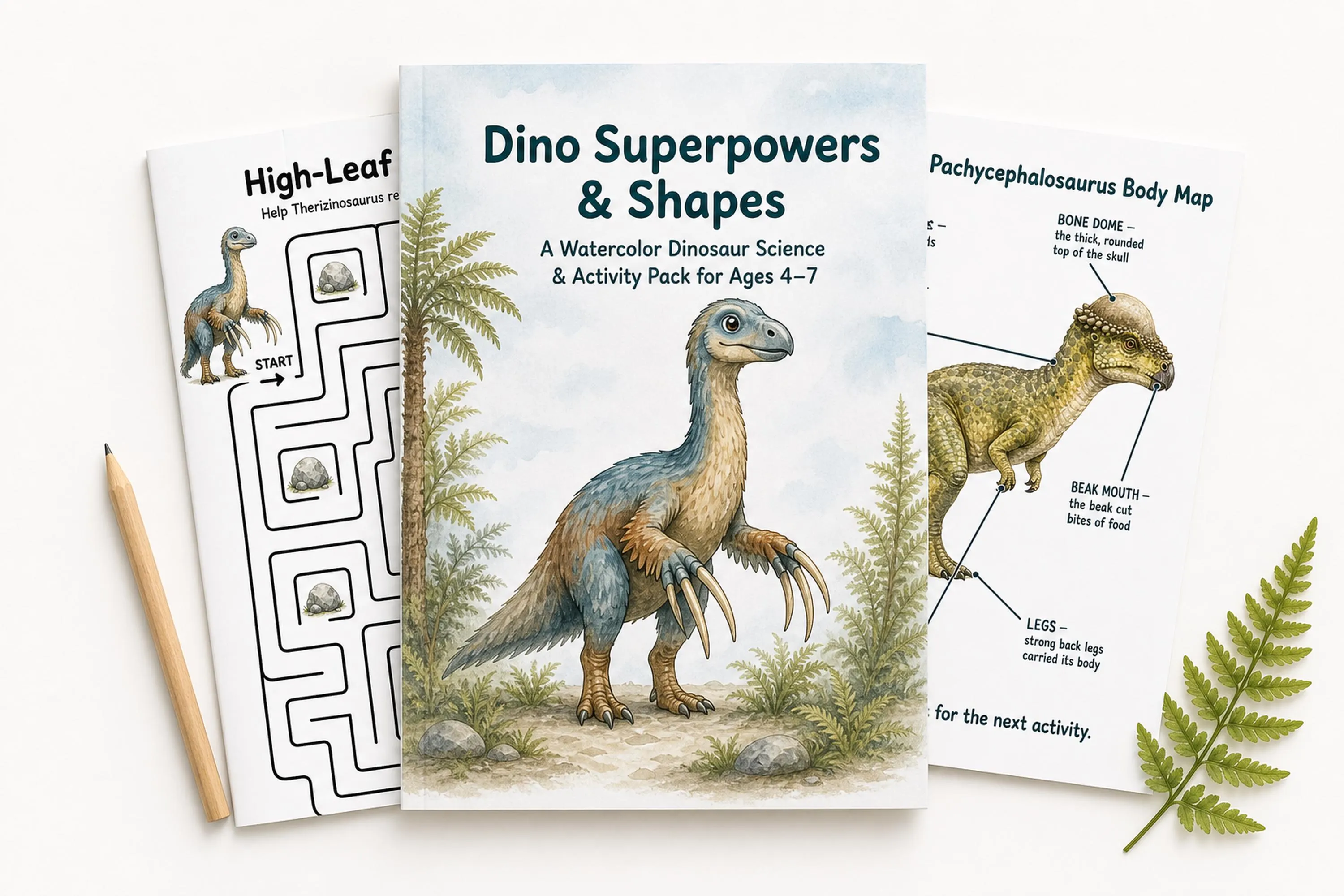 Dinosaur Activity Pack for Kids Ages 4-7