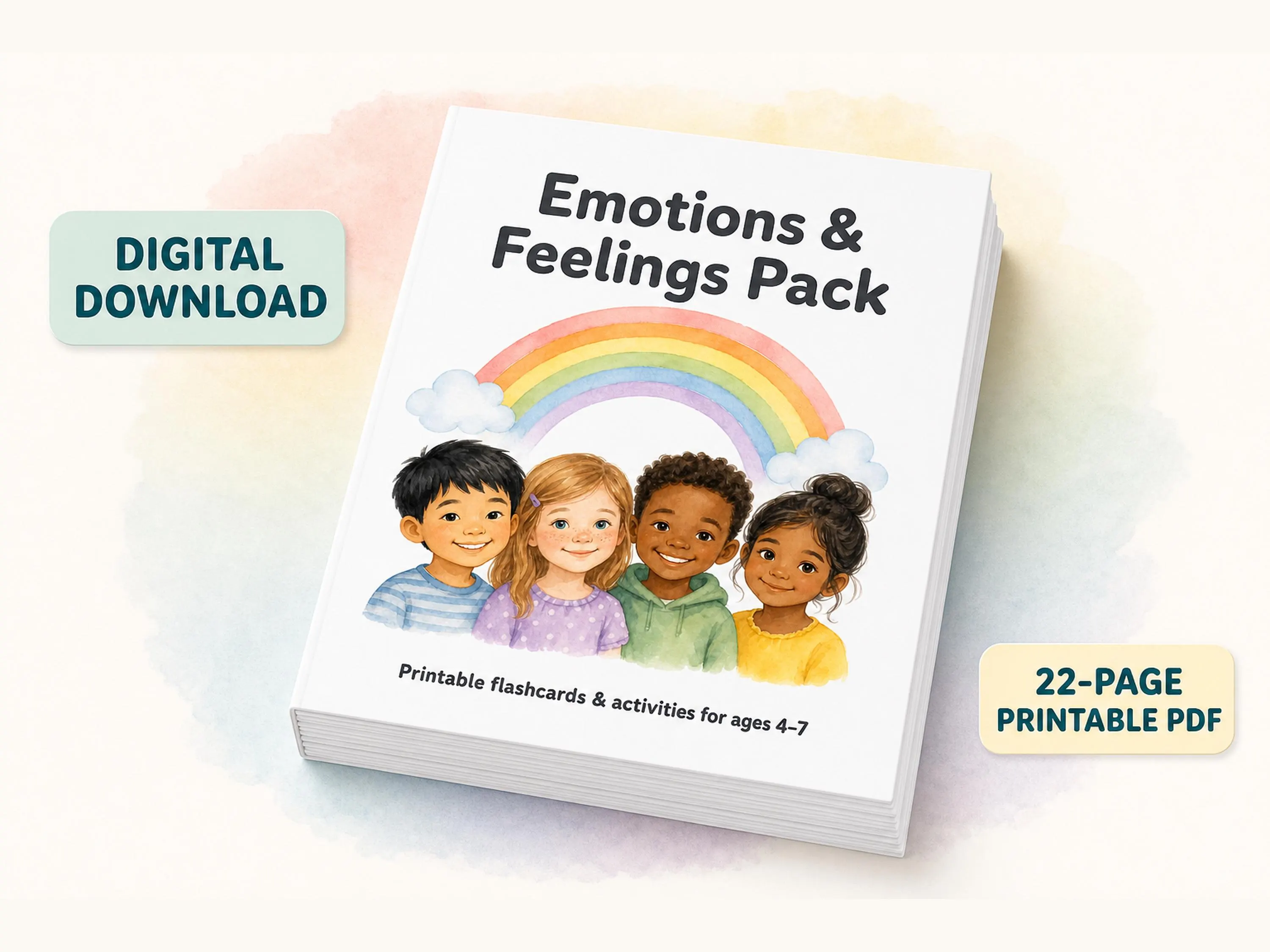Emotions & Feelings Printable for Kids Ages 4–7