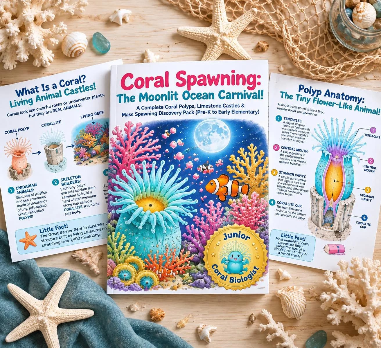 Coral Spawning & the Moonlit Ocean