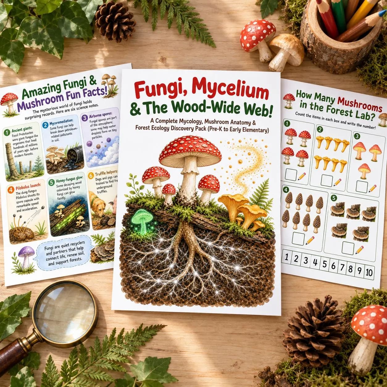 Fungi, Mycelium & the Wood-Wide Web