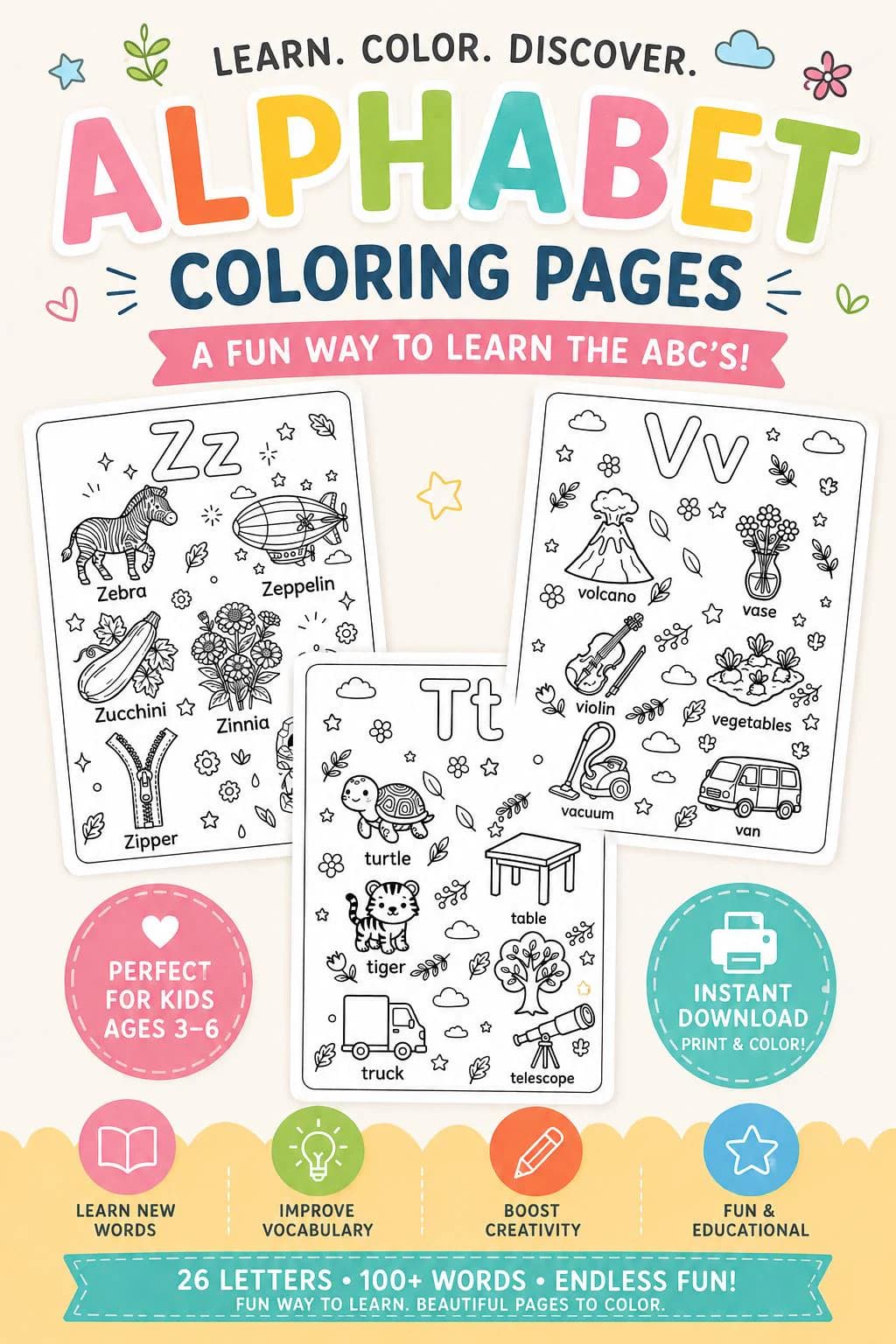 Alphabet Coloring Pages