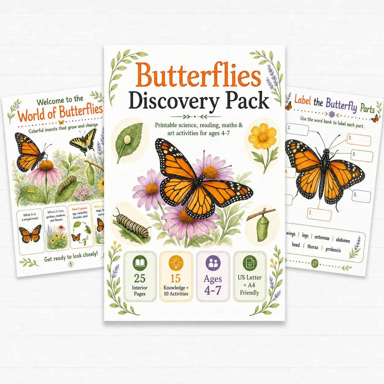 Butterfly Life Cycle Science Pack