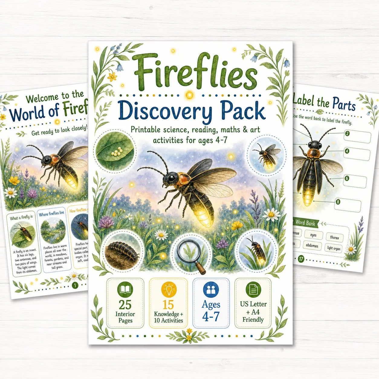 Fireflies Discovery Pack Printable