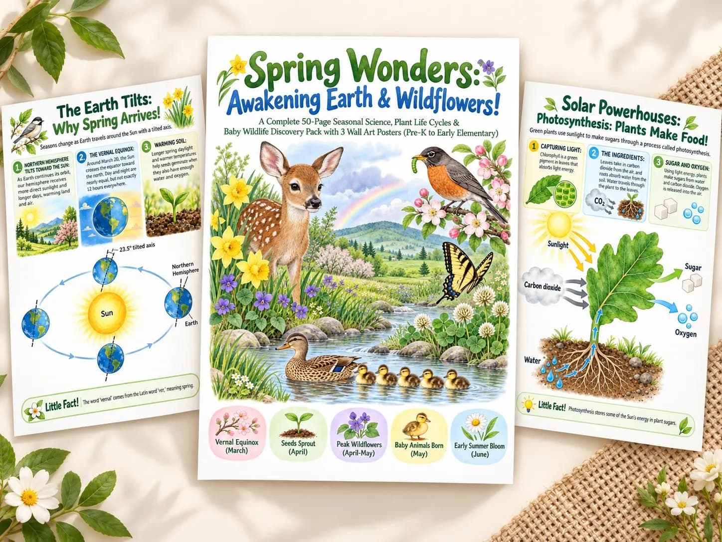 Spring Wonders: Science & Nature Workbook