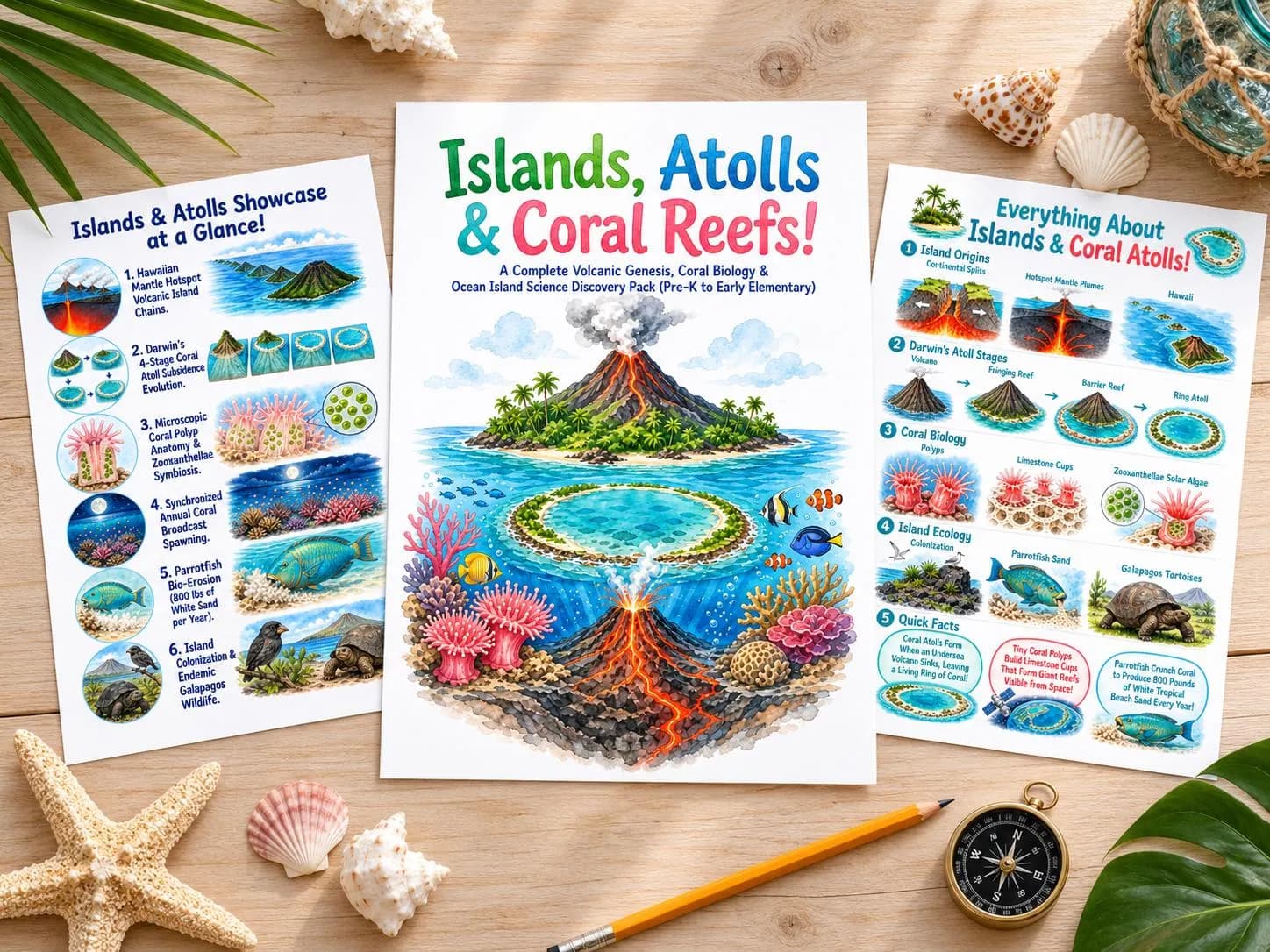 Islands, Atolls & Coral Reefs