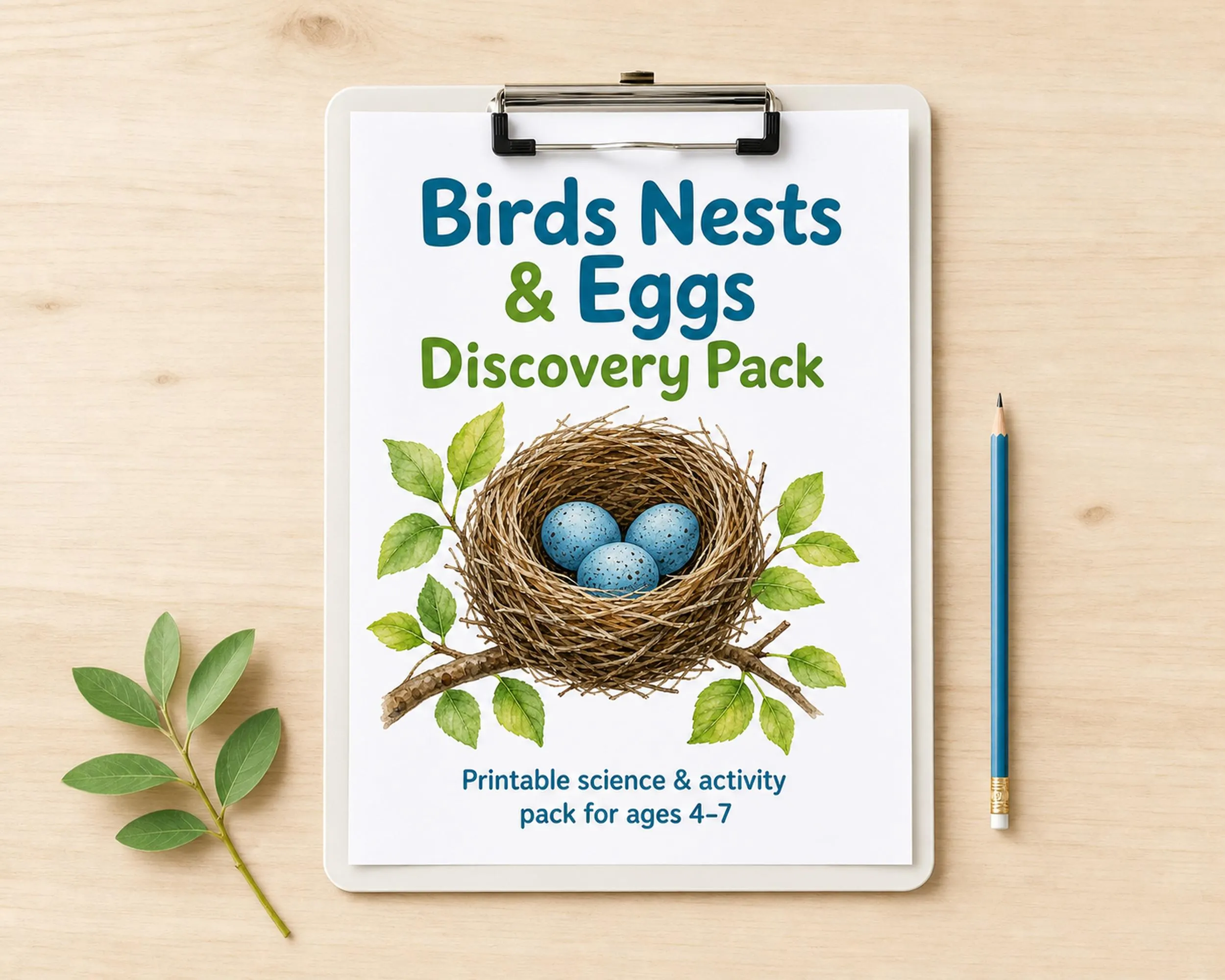 Birds Nests and Eggs Discovery Pack