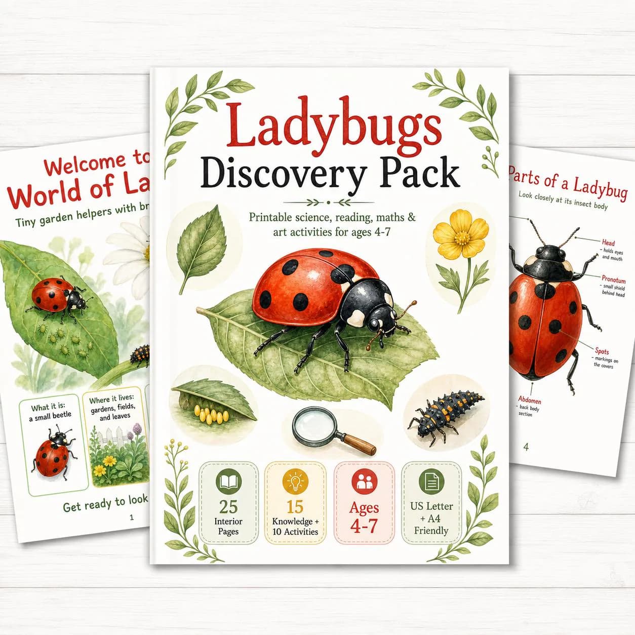 Ladybugs Discovery Pack Printable