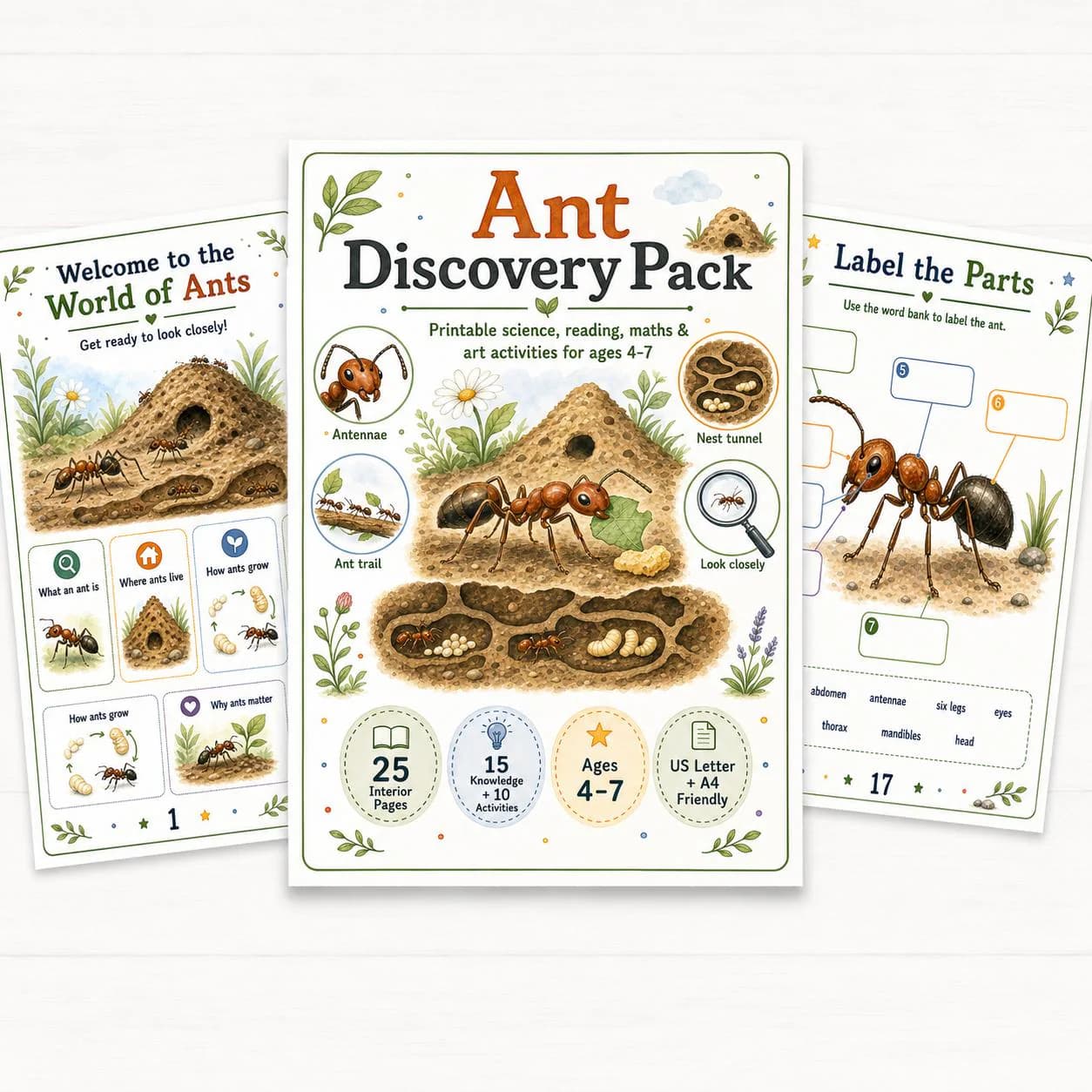 Ant Discovery Pack Printable