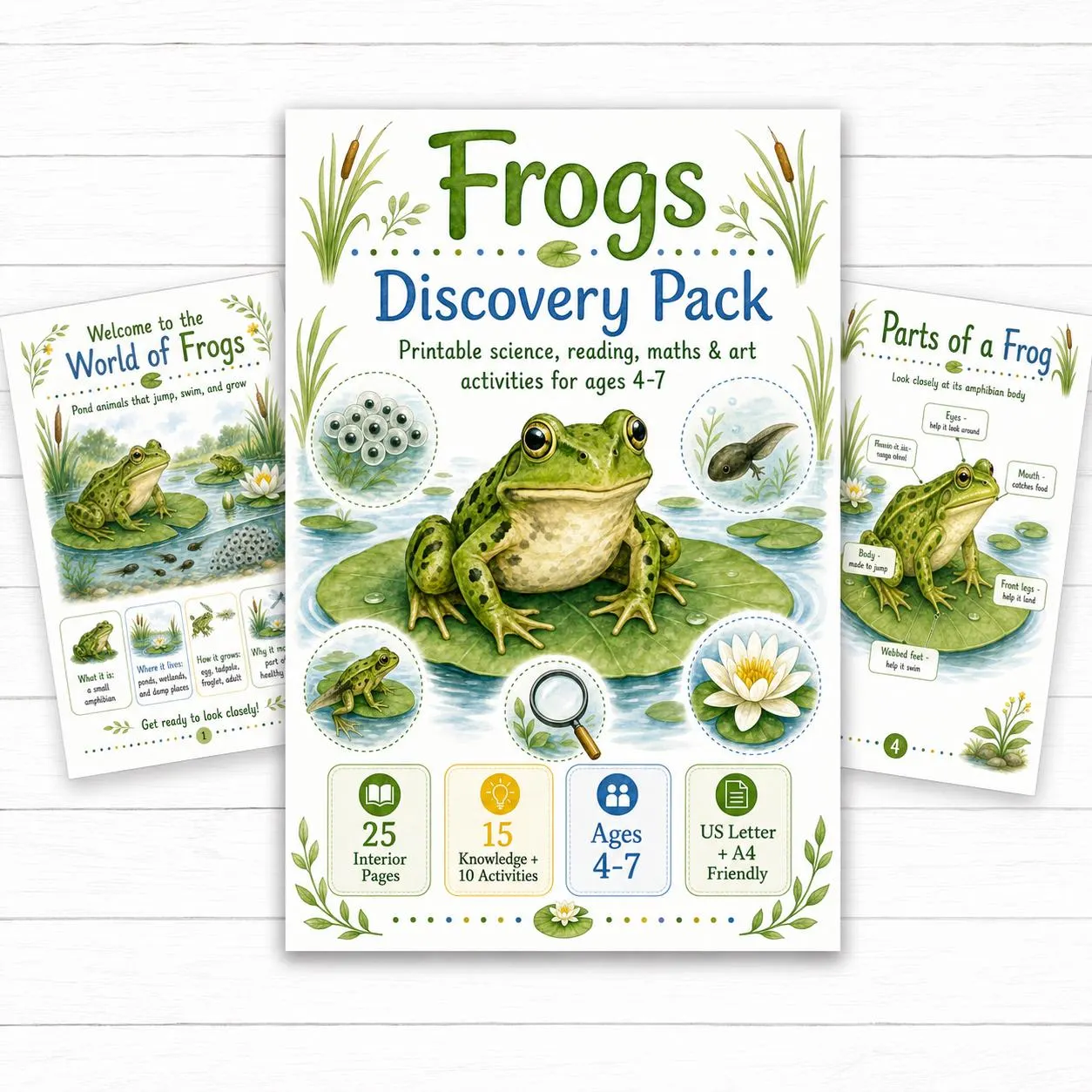 Frogs Discovery Pack Printable