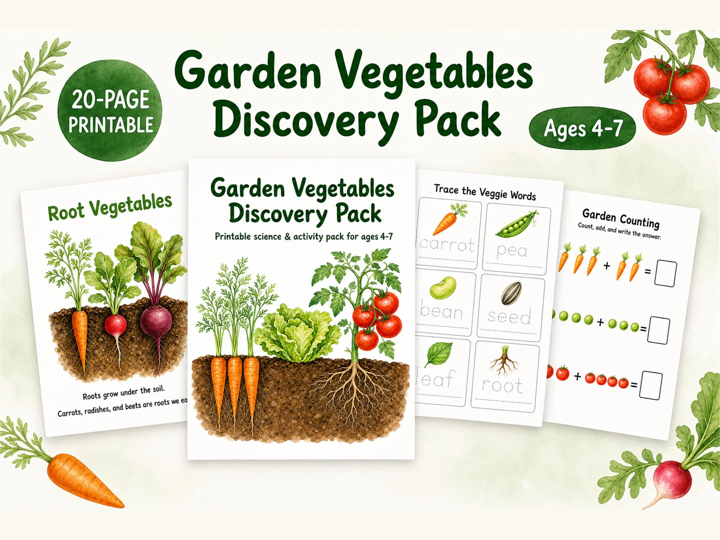 Garden Vegetables Discovery Pack