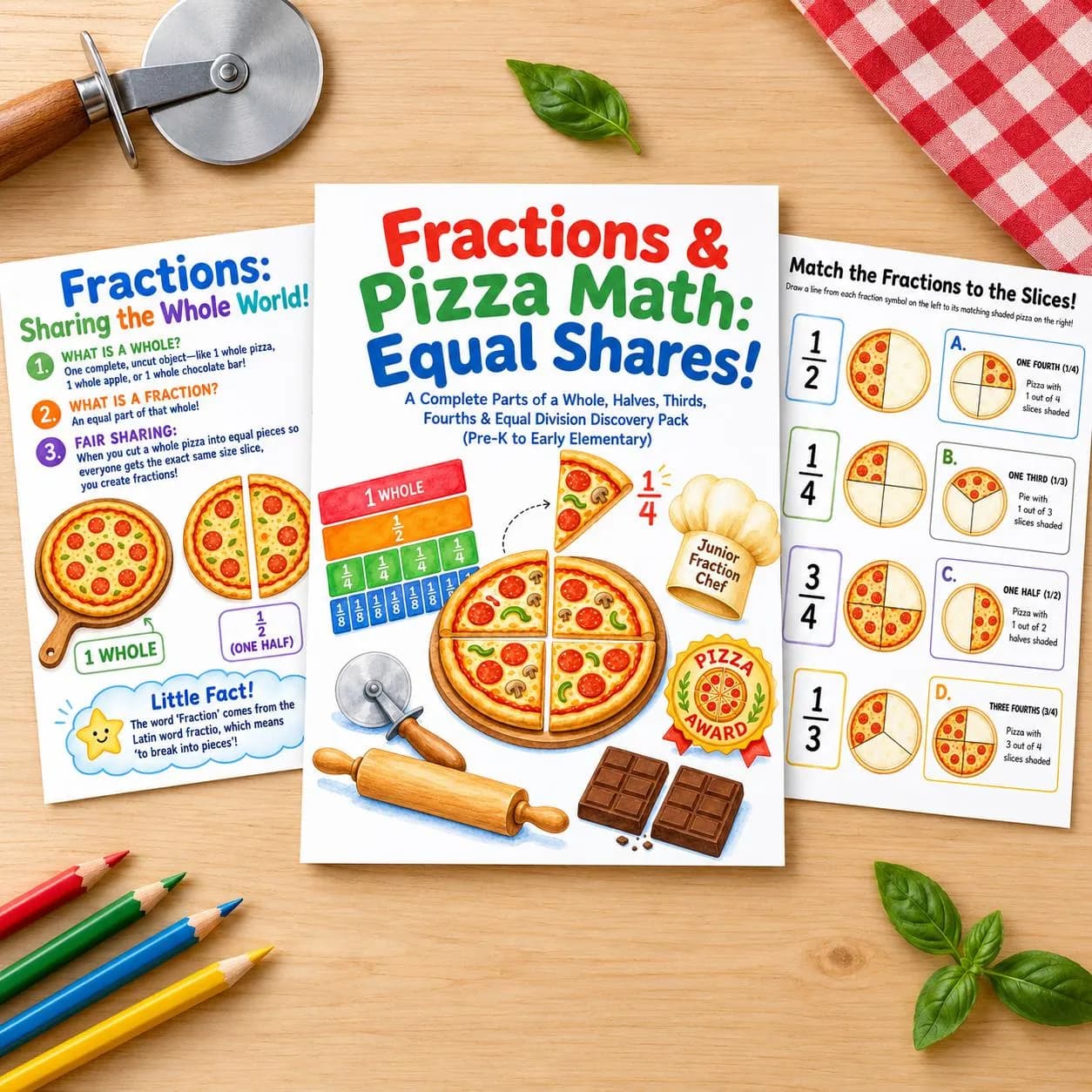 Fractions & Pizza Math