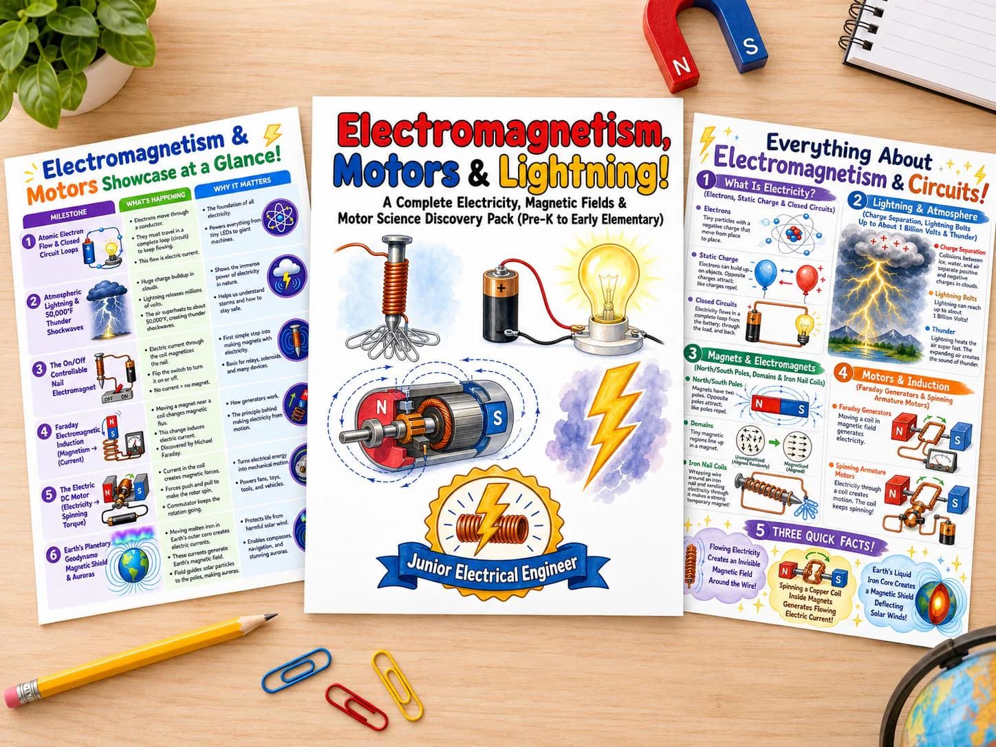 Electromagnetism, Motors & Lightning