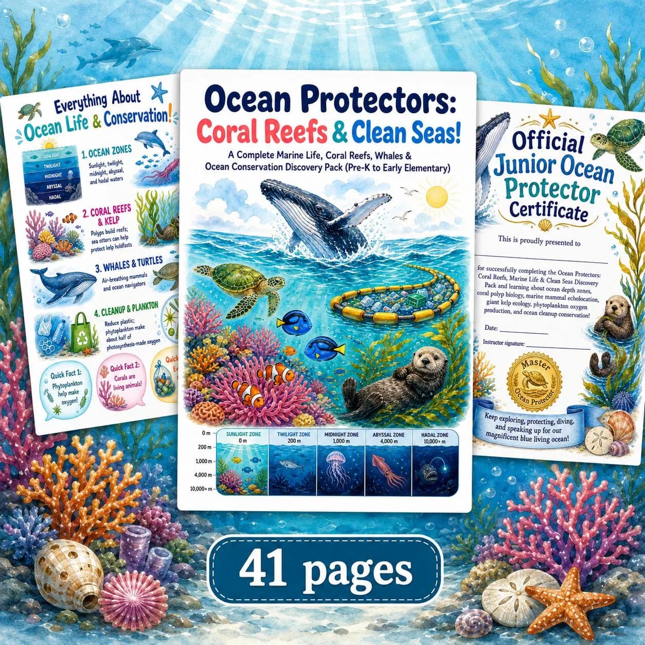Ocean Worksheets for Kids
